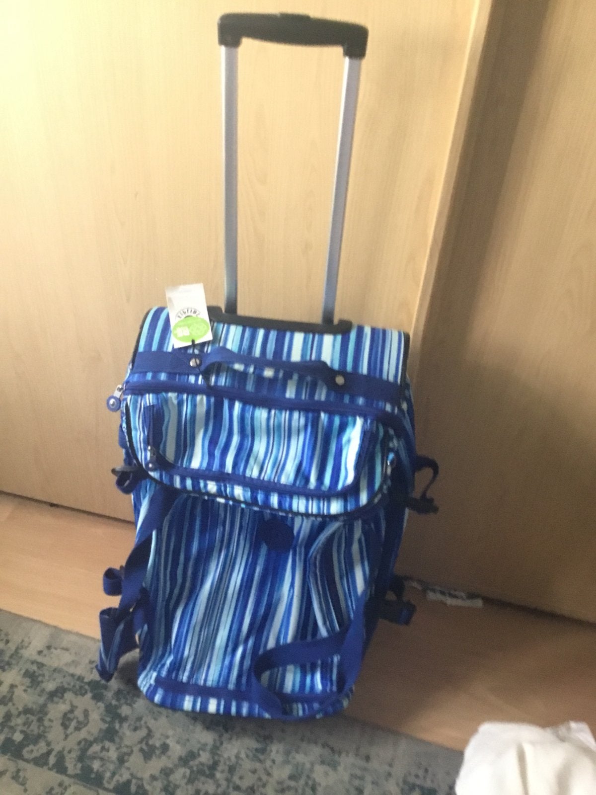 Kipling reiskoffer in nieuw staat - Blauw gestreept, 40 tot 60 cm, 20 tot 30 cm, Blauw, Ophalen of Verzenden