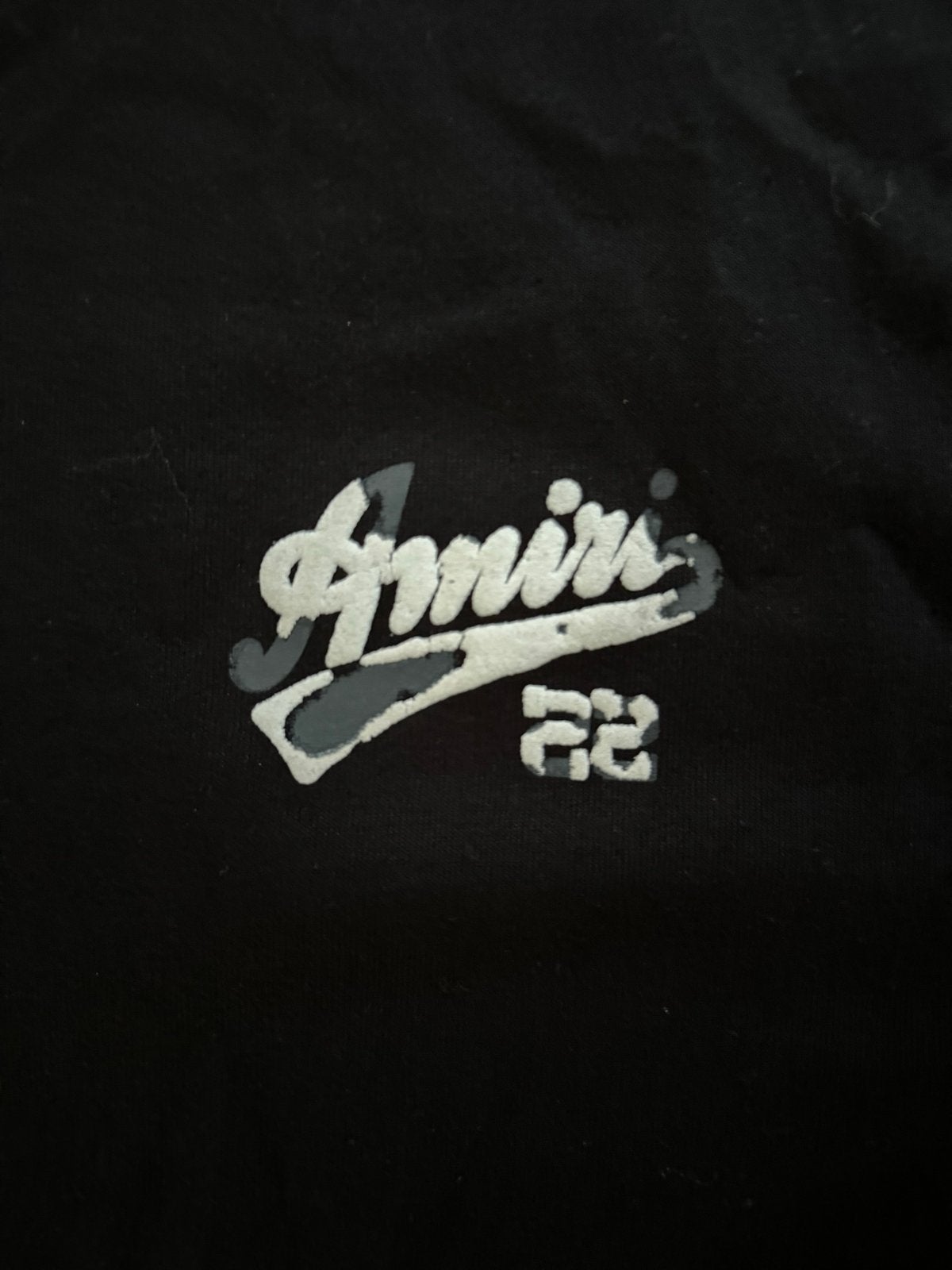 Amiri T-shirt Zo goed als nieuw, Ophalen of Verzenden, Zo goed als nieuw, Zwart
