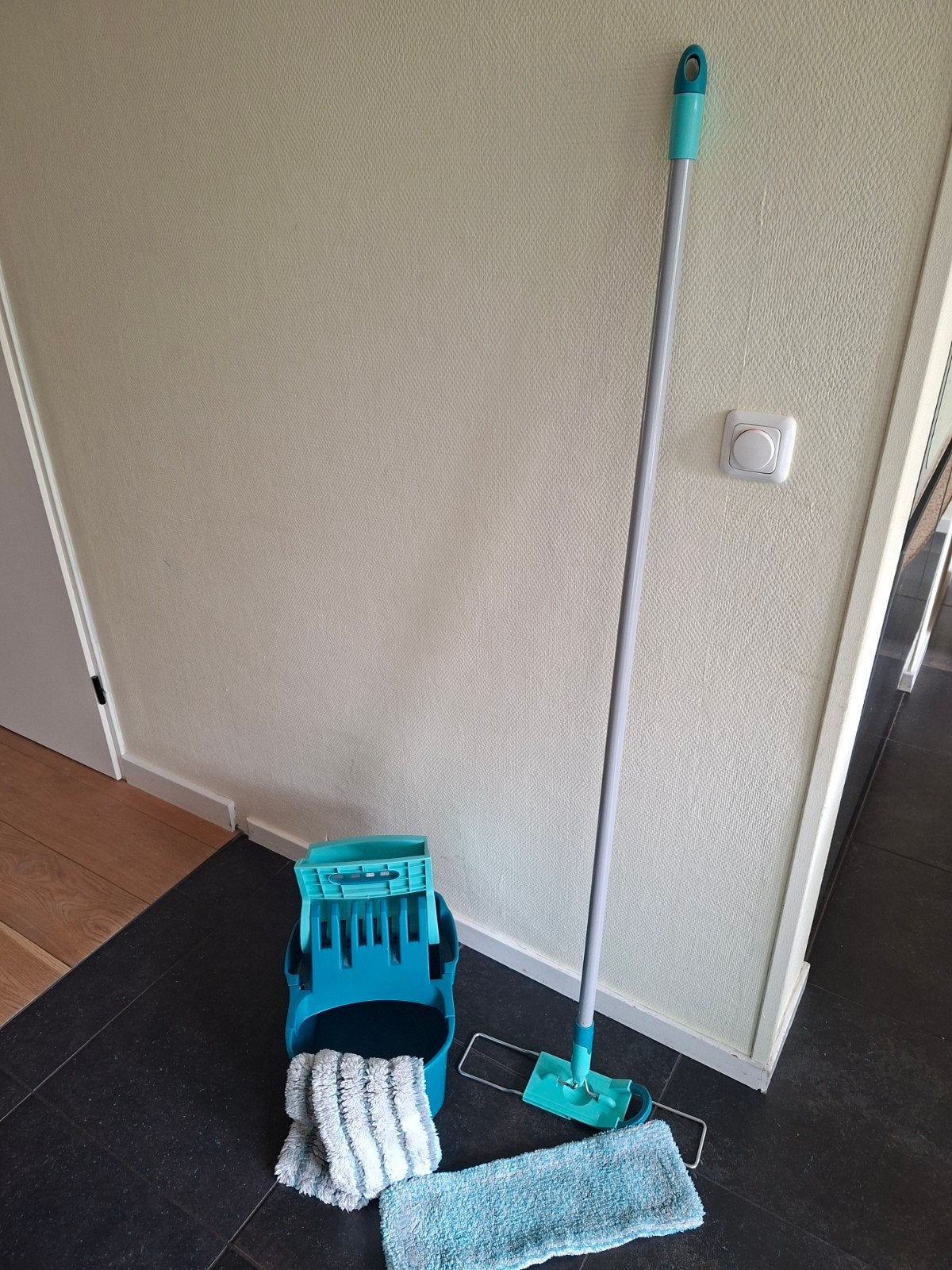 Leifheit Dweilset met Emmer en Mop, Ophalen, Dweilemmer, -bak, of -wagen