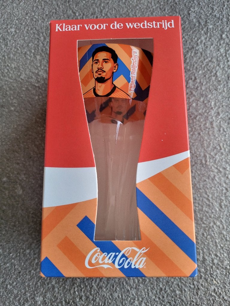 Coca Cola WK 2026 glas Tijjani Reijnders, Ophalen of Verzenden, Nieuw, Frisdrankglas