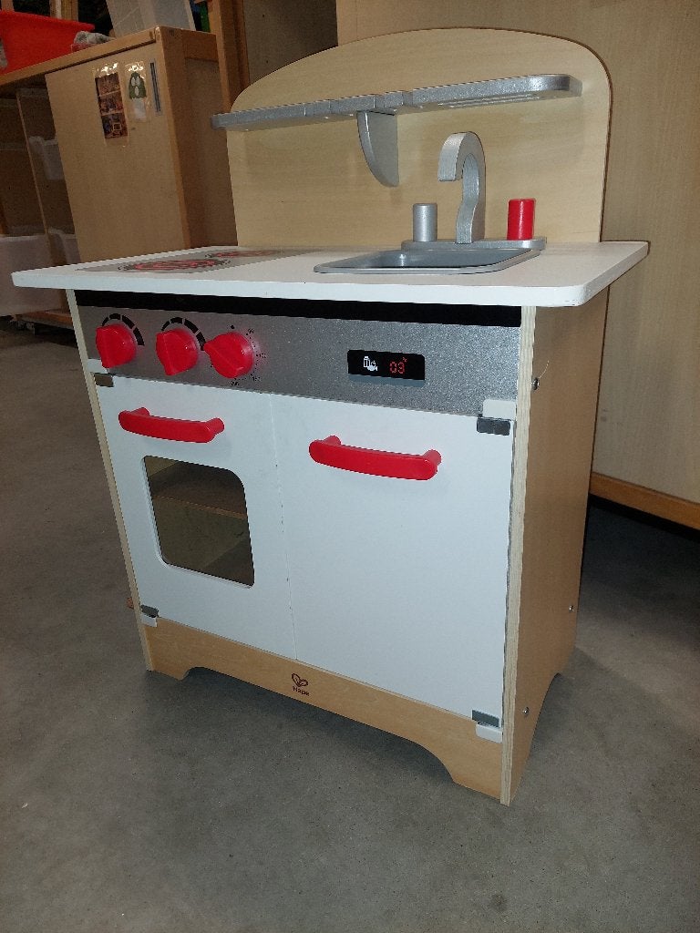 Hape speelkeuken wit - z.g.a.n., Ophalen, Zo goed als nieuw, Hout, Speelkeuken