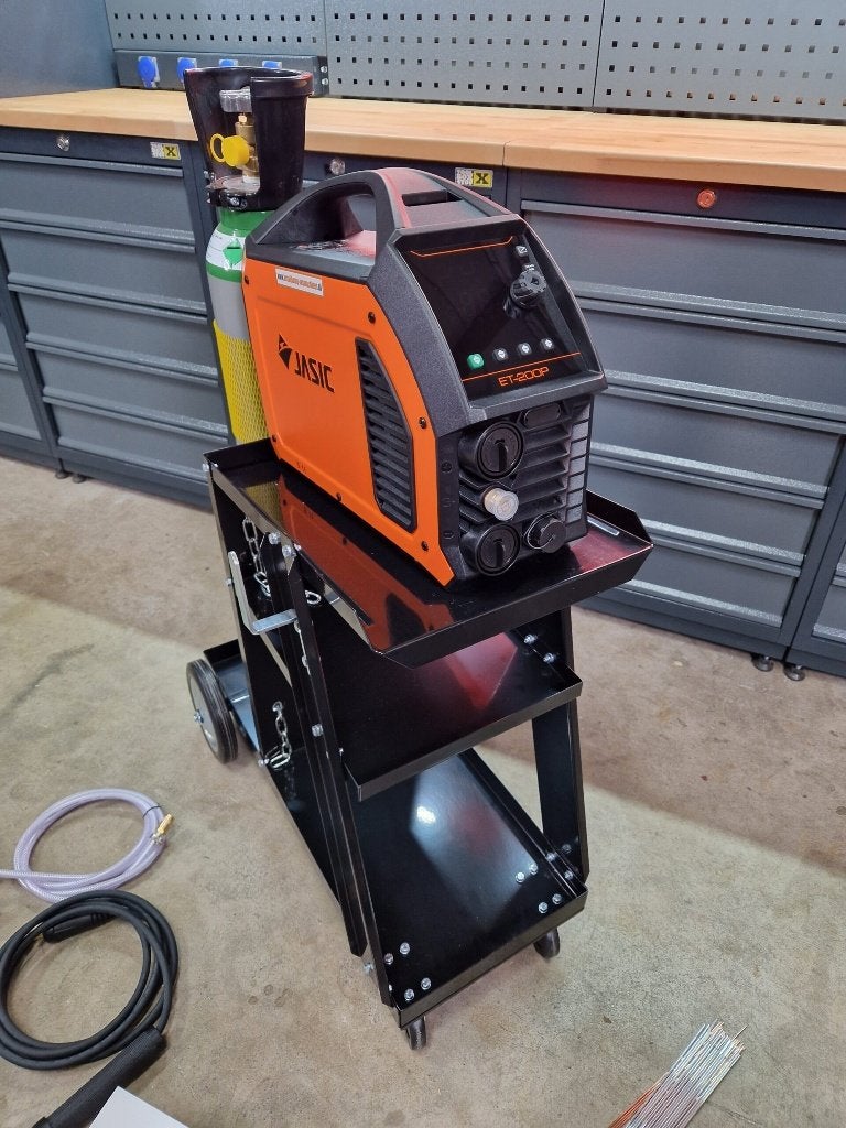 Compleet pakket! Jasic EVO TIG200P PFC DC pulse 230v, Ophalen of Verzenden, Nieuw, 150 tot 250 ampère, Tig