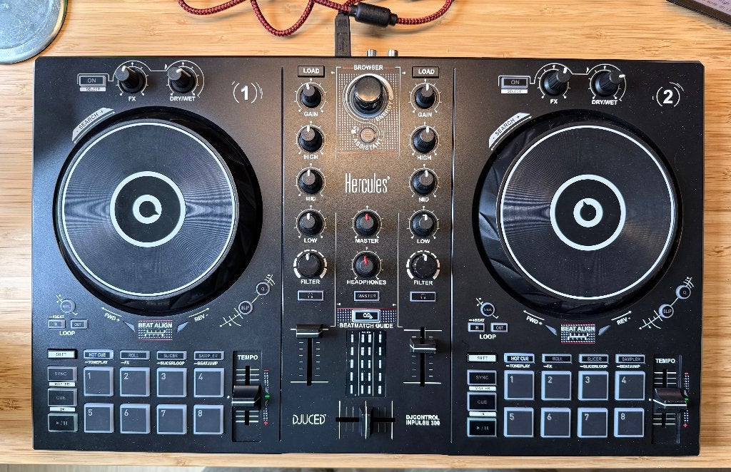 Hercules Inpulse 300 DJ controller | alt. Pioneer DDJ-FLX4, Ophalen of Verzenden, Zo goed als nieuw, Dj-set, Overige merken