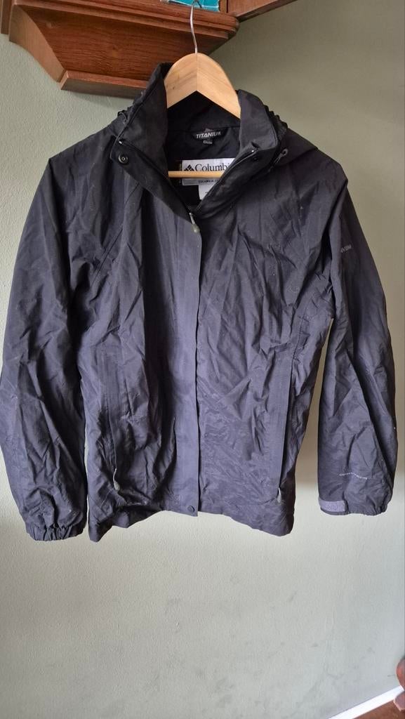 Columbia titanium zwarte jas outdoor mt M mooie staat, Zwart, Ophalen of Verzenden, Gedragen, Columbia