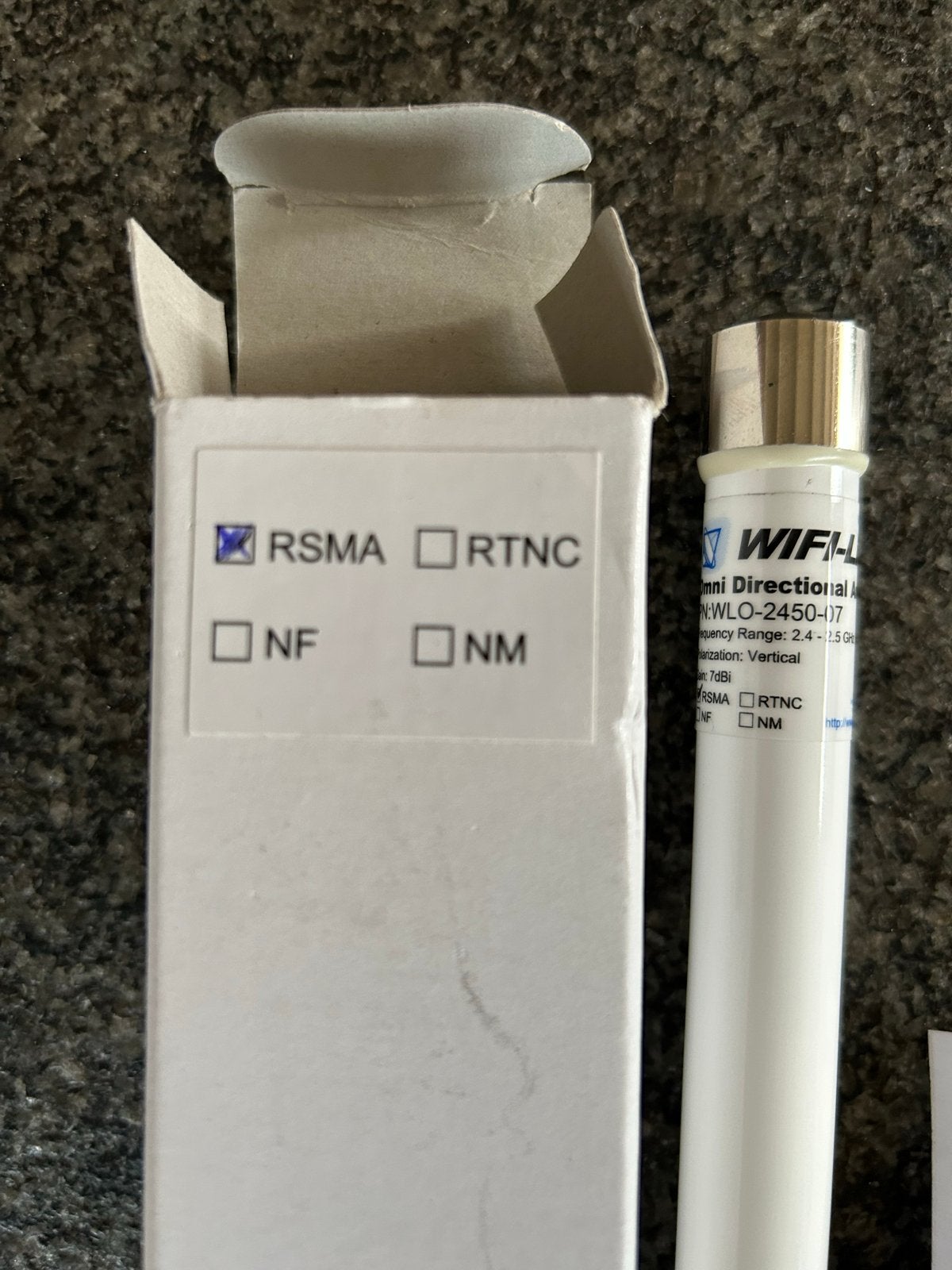 WIFI-L Omni Directionele Antenne WLO-2450-07 RSMA, Ophalen of Verzenden, Nieuw