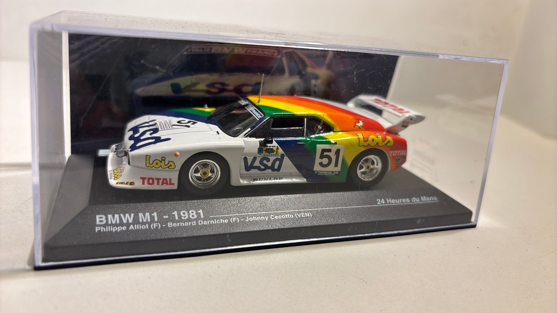 Bmw m1 24h du mans 1981 altaya 1.43
