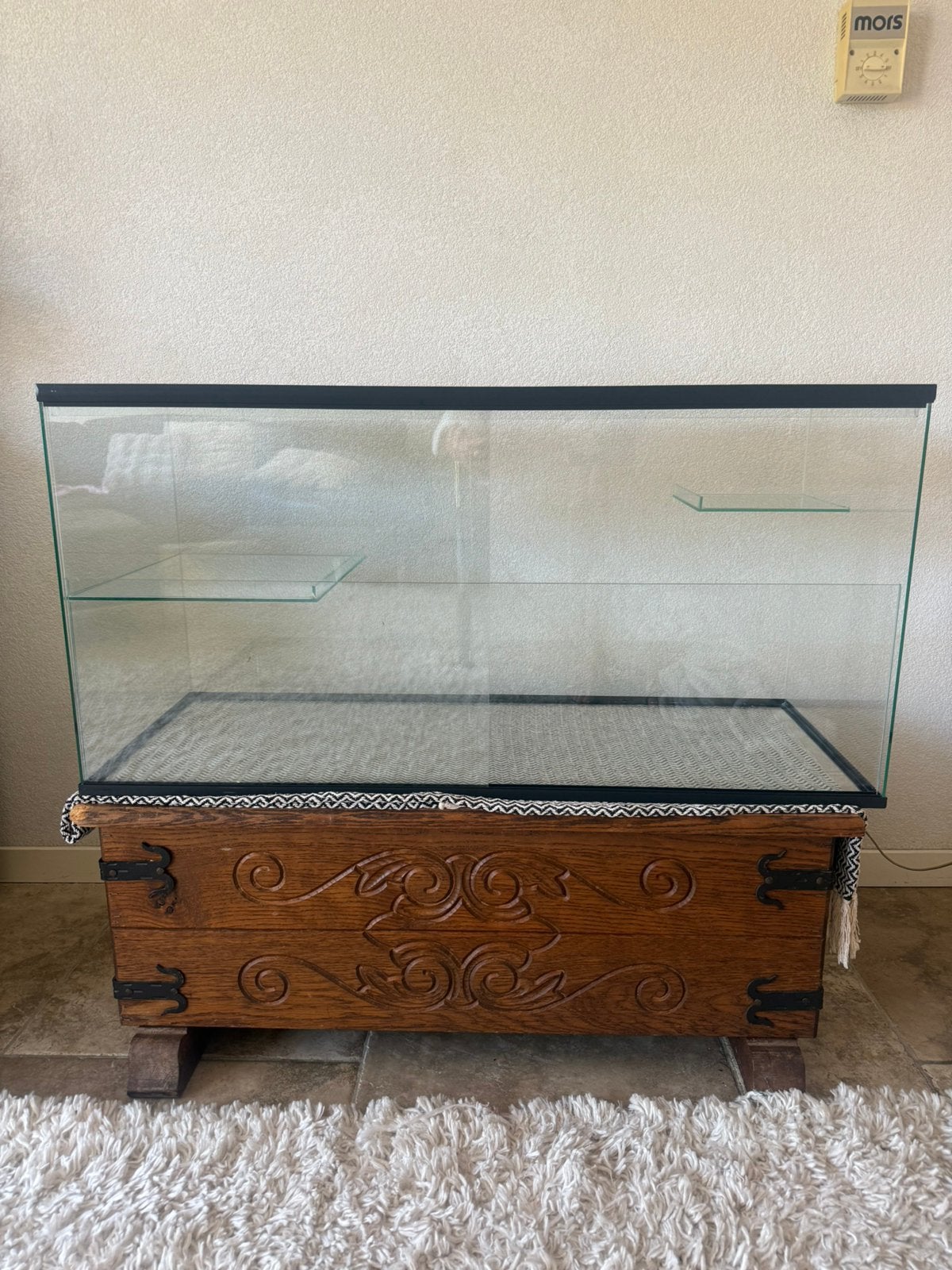 Glazen kooi terrarium voor knaagdier 100 cm, Dieren en Toebehoren, Knaagdieren en Konijnen | Hokken en Kooien, Ophalen, Zo goed als nieuw