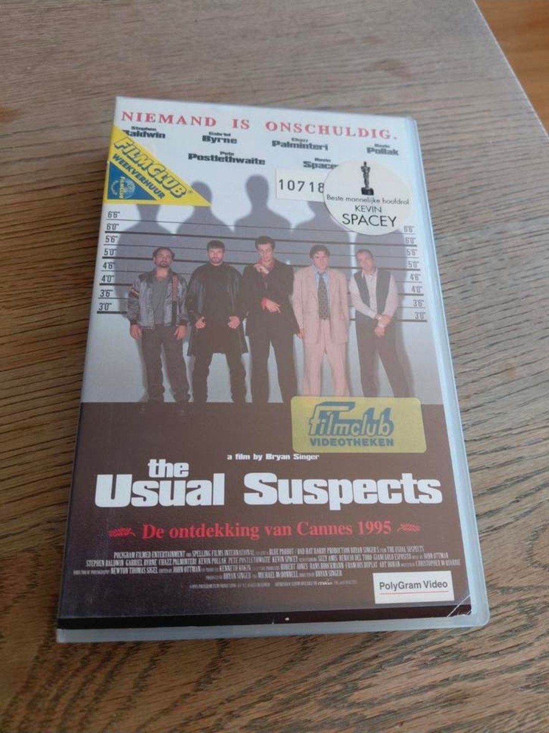 The Usual Suspects Ex-Rental VHS FilmClub Kevin Spacey., Gebruikt, Vanaf 16 jaar, Ophalen of Verzenden, Thrillers en Misdaad