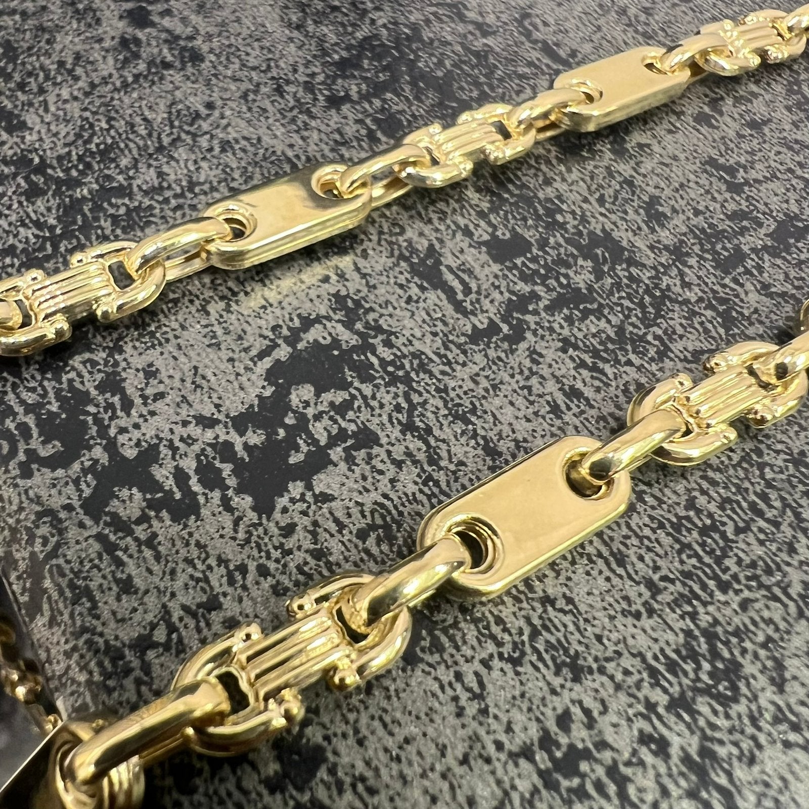 14k gouden ketting nieuw kingsley schakel, Ophalen of Verzenden, Nieuw, Goud