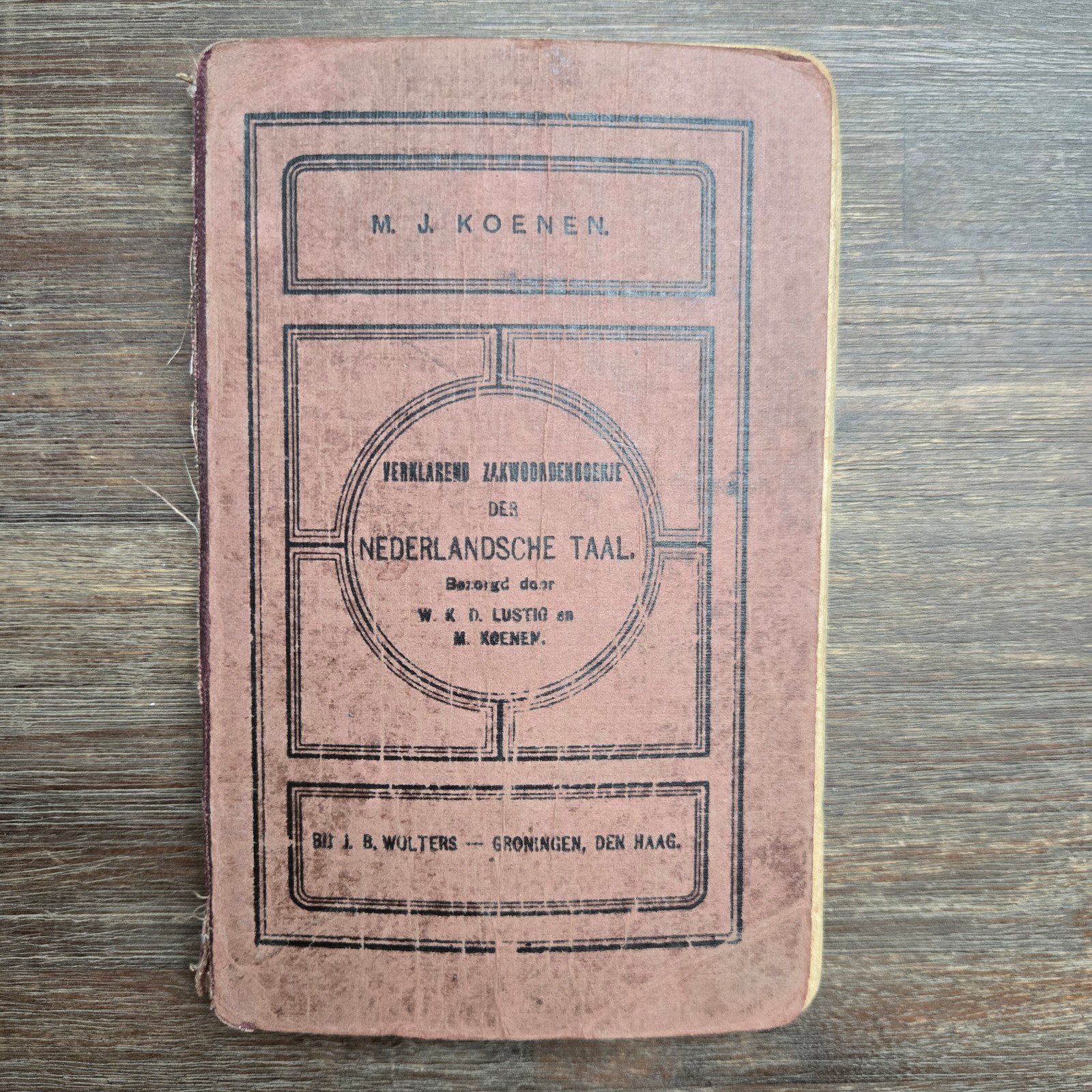 M.J. Koenen 1919 Verklarend Zakwoordenboekje Nederlandse Taa, Boeken, Gelezen, Ophalen of Verzenden, M.J. Koenen, Overige uitgevers