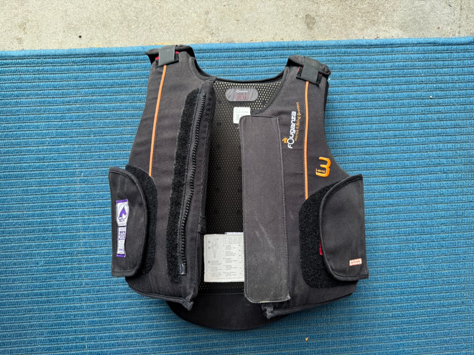 Bodyprotector, Gebruikt, Kinderen, Fouganza, Zwart