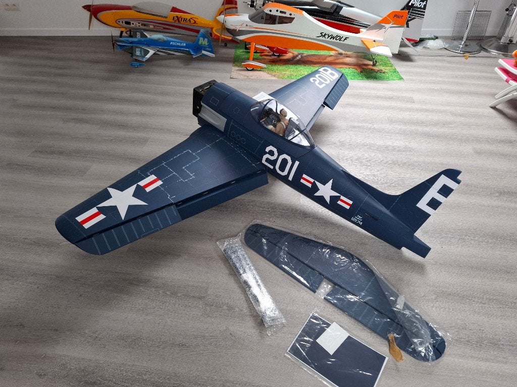 VQ Models GRUMMAN F8F BEARCAT ARF 2,05M NIEUW, Ophalen of Verzenden, Nieuw
