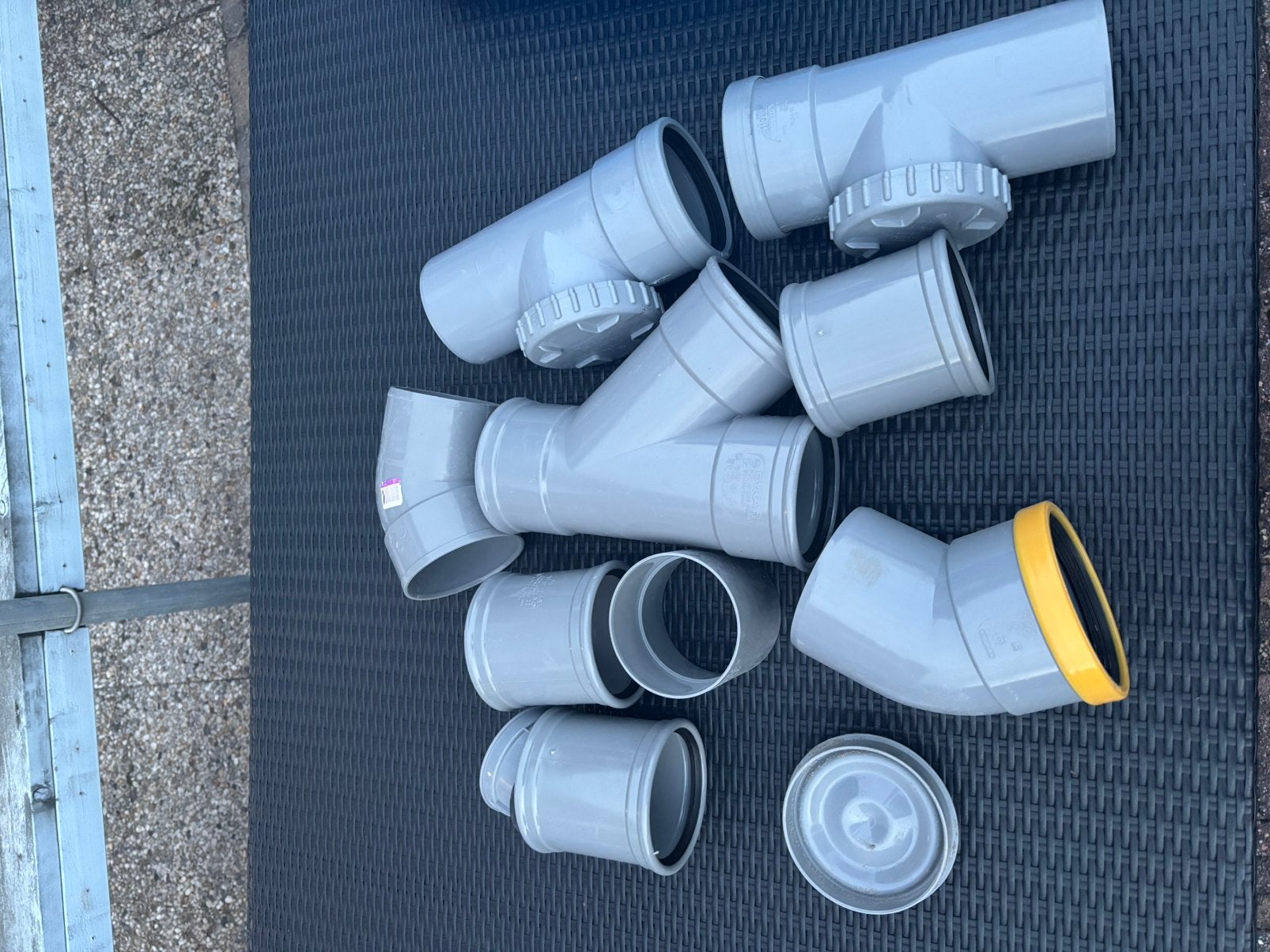 Nieuwe PVC afvoerfittingen / riool PVC – partij, Ophalen, Bochten, Pvc, Nieuw