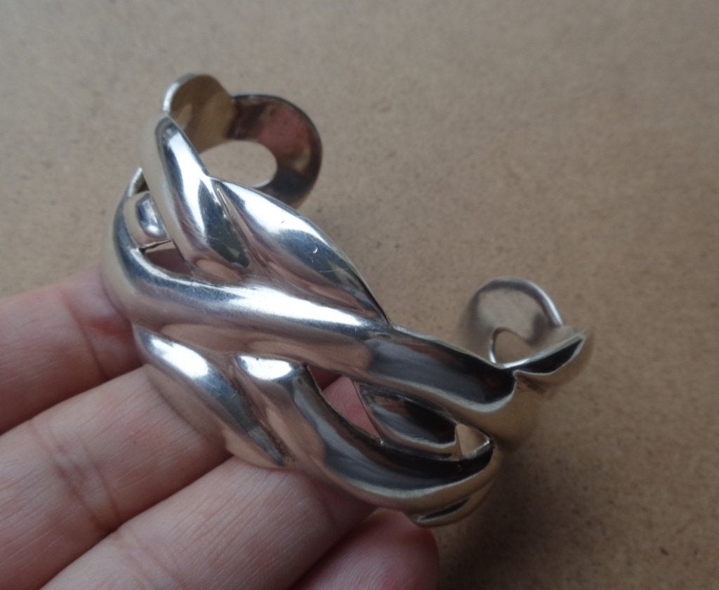 zilveren royale klemarmband Mexico [394], Sieraden, Tassen en Uiterlijk, Armbanden, Verzenden, Zo goed als nieuw, Zilver, Zilver