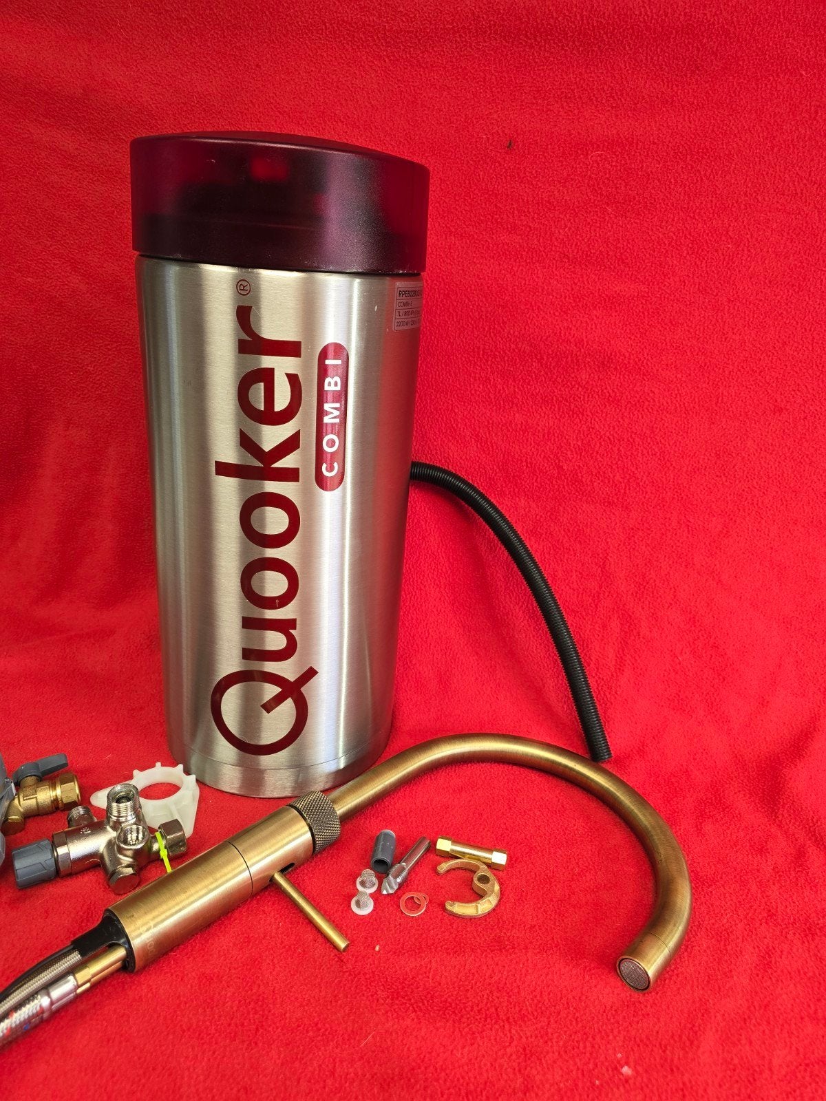 Combi Quooker 2.2 met een Fusion Round Messing Patina kraan, Huis en Inrichting, Keuken | Keukenelementen, Ophalen, Minder dan 50 cm
