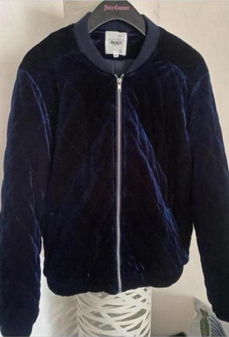 Object jas fluweel 40 nieuwstaat blauw, Ophalen of Verzenden, Zo goed als nieuw, Maat 38/40 (M), Blauw