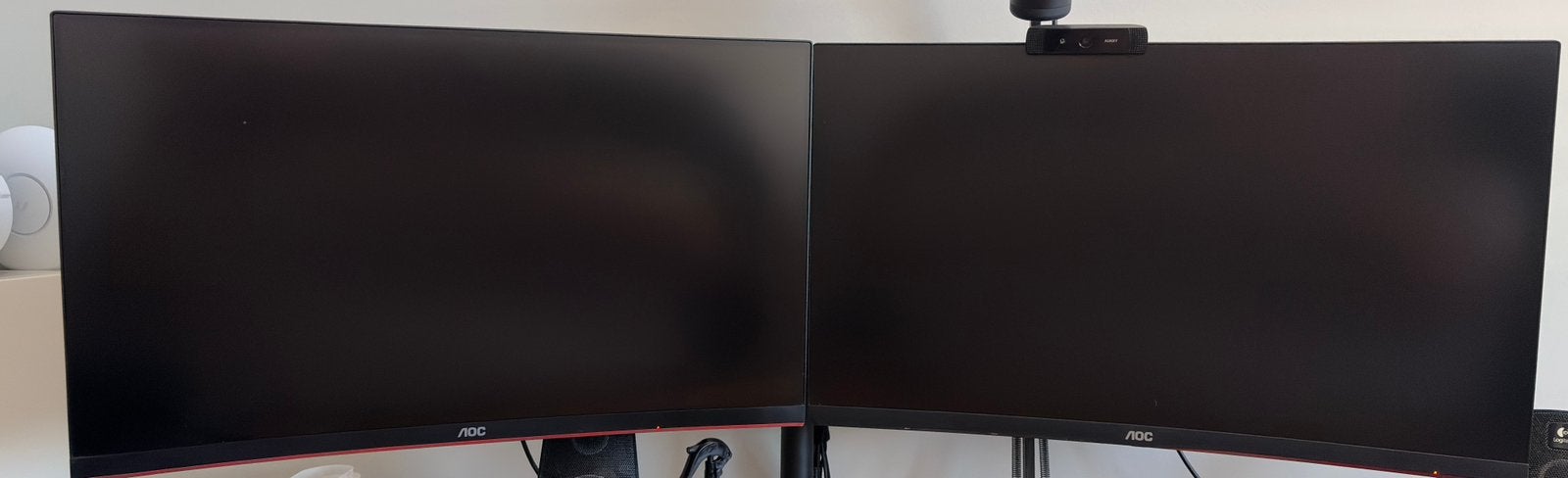 AOC beeldscherm opstelling, Computers en Software, IPS, 101 t/m 150 Hz, Zo goed als nieuw, Ingebouwde speakers