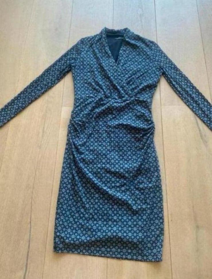 Purdey jurk s stretch, Blauw, Ophalen of Verzenden, Zo goed als nieuw, Maat 36 (S)