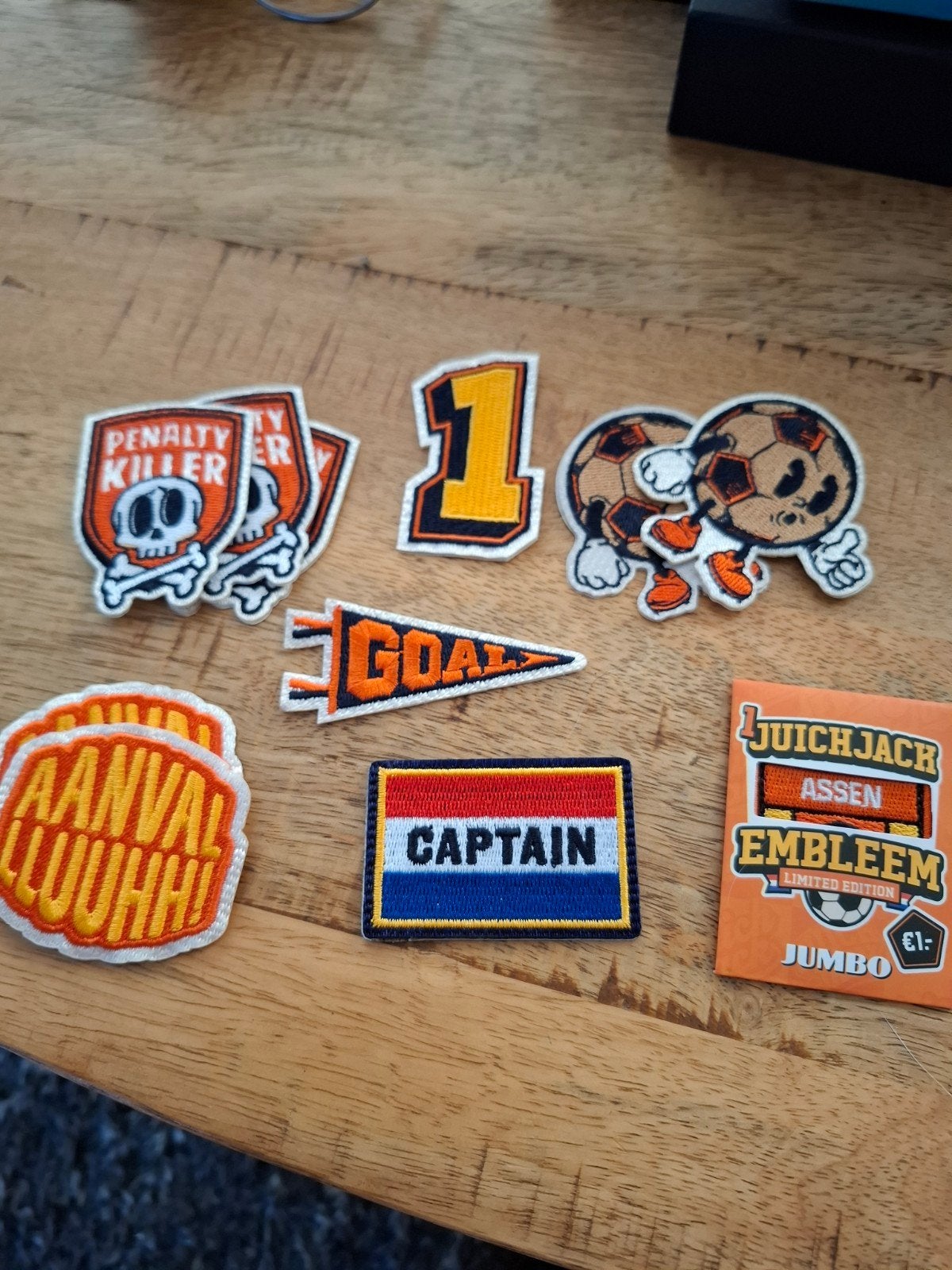 Jumbo Juich Jack Emblemen - Voetbal Patches, Ophalen, Nieuw, Sport