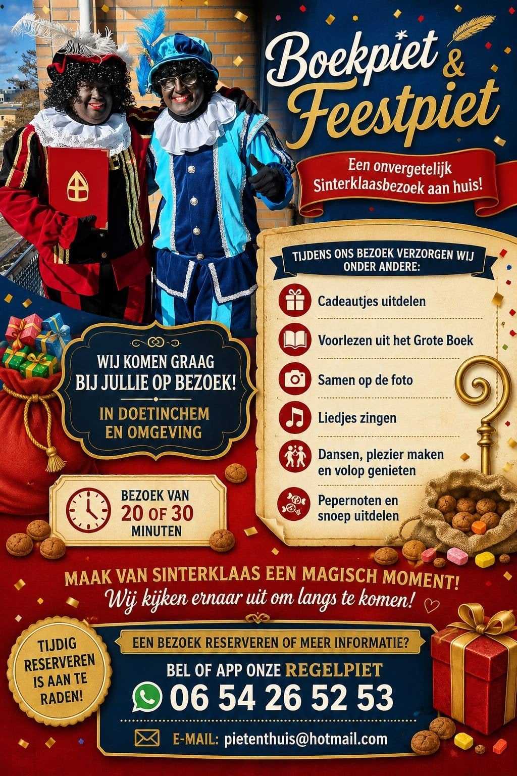 pieten, Diversen, Ophalen of Verzenden, Zo goed als nieuw