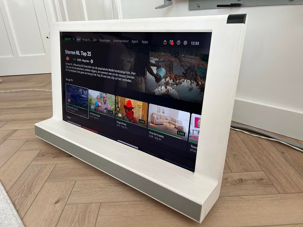 Witte (!) BeoVision 8 -32 mét B&O muurbeugel, zonder Beo4, Gebruikt, LCD, 80 tot 100 cm, 100 Hz