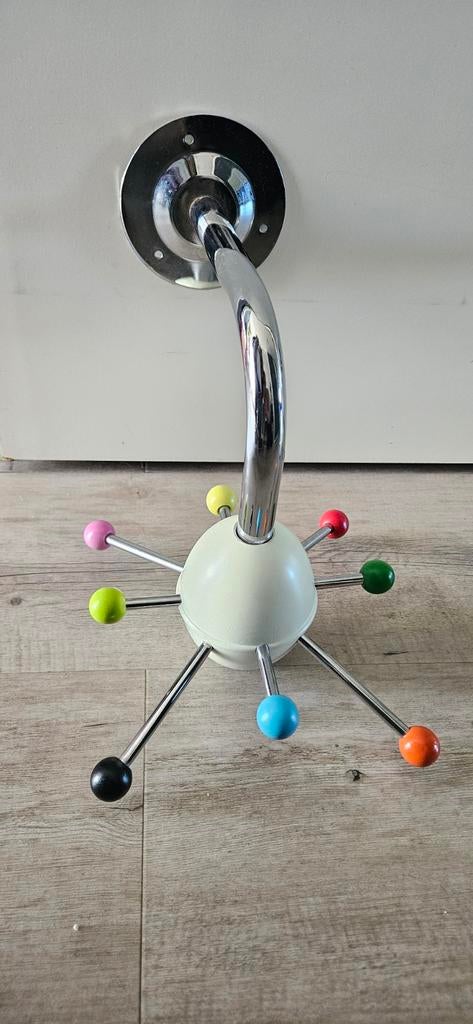 Set van 2 vintage sputnik kapstokken, Wandhaken, Ophalen of Verzenden, Zo goed als nieuw, Minder dan 100 cm