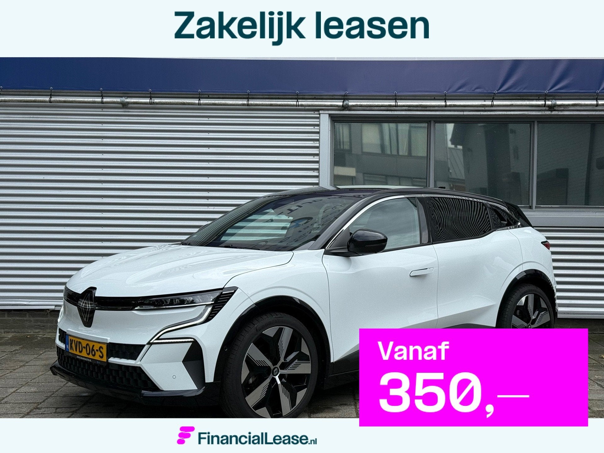 Renault Mégane MEGANE E-TECH EV60 Techno ELECTRIC l ACC l 3, Stof, Zwart, Wit, 218 pk