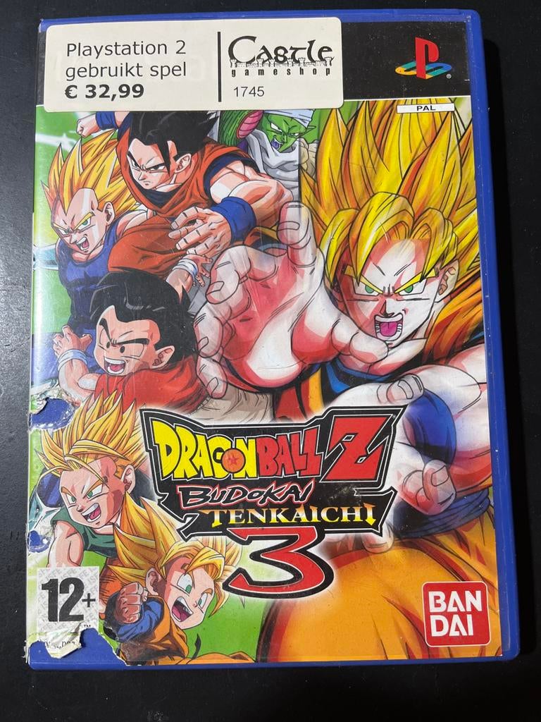 Dragon Ball Z Budokai Tenkaichi 3 - PlayStation 2, Spelcomputers en Games, Games | Sony PlayStation 2, Gebruikt, Vechten, 1 speler