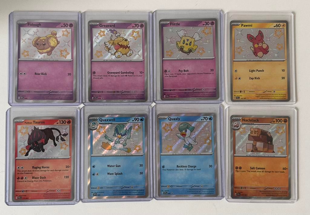 Pokémon Paldean Fates Shiny Lot (8x Baby Shiny), Verzenden, Zo goed als nieuw, Meerdere kaarten