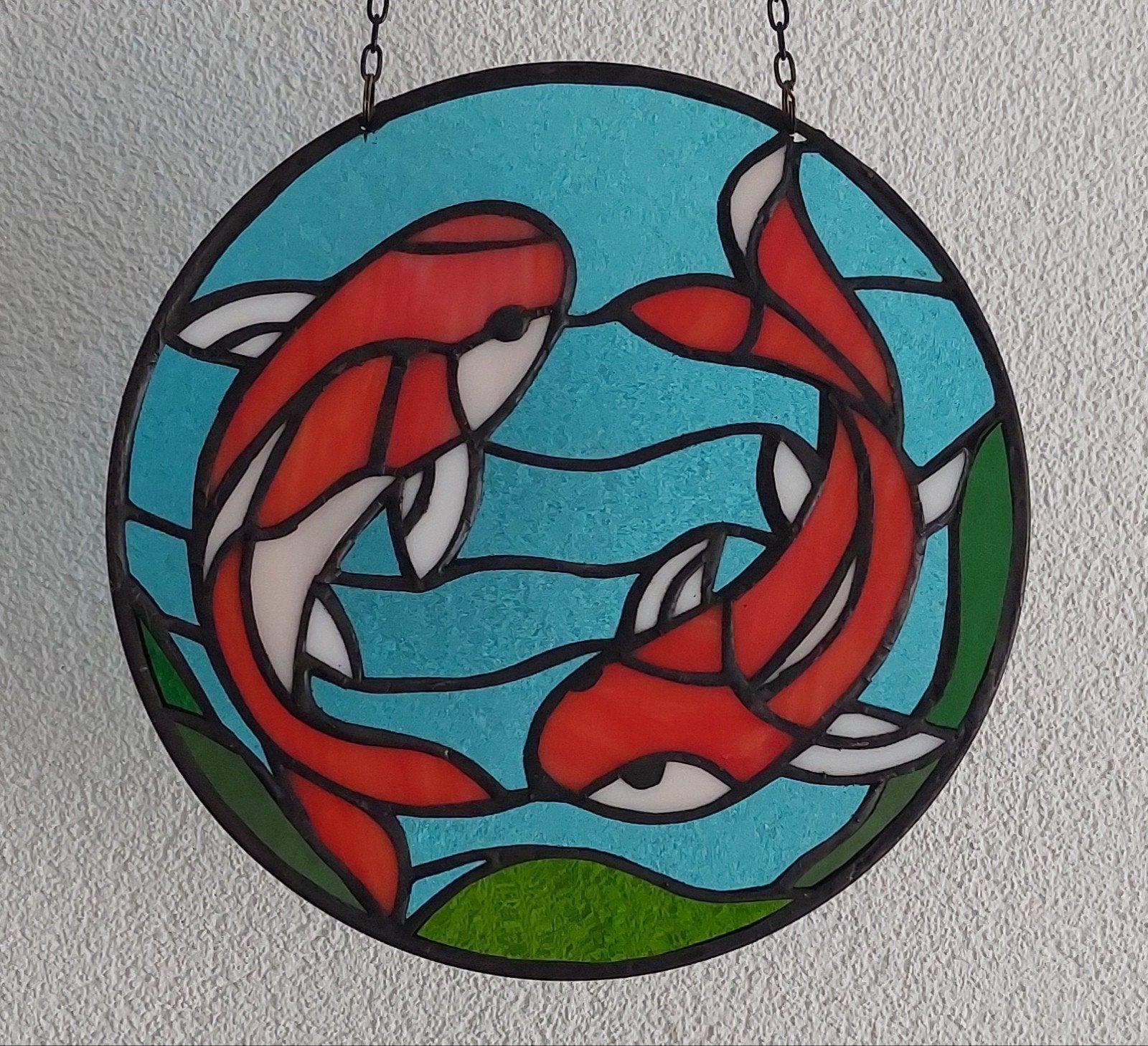 Raamhanger - glas in lood - tiffany - Vissen, Ophalen of Verzenden, Nieuw