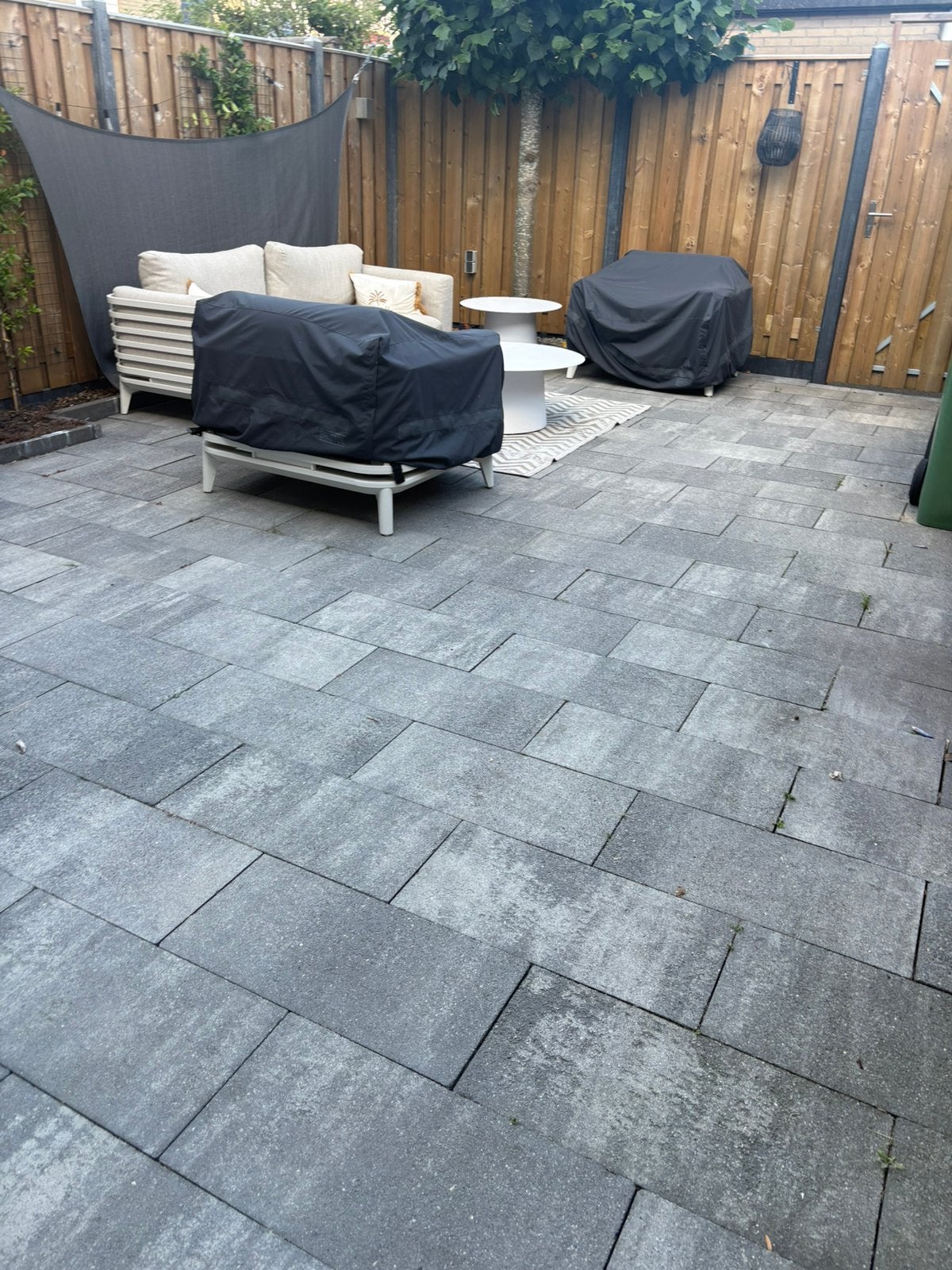 Beton tegels, Tuin en Terras, Tegels en Klinkers, Ophalen, Zo goed als nieuw, Beton, Terrastegels