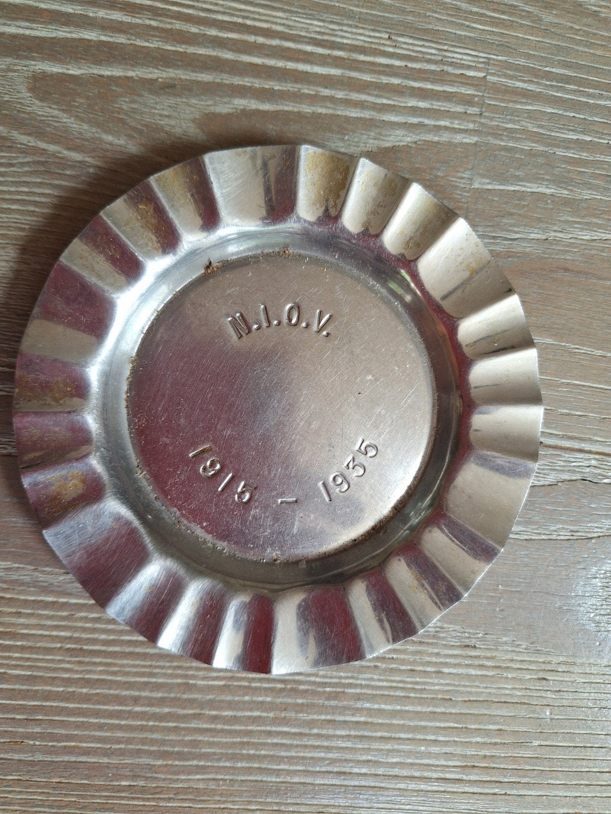 Herdenkingsschaaltje N.I.O.V. 1915-1935, Ophalen of Verzenden