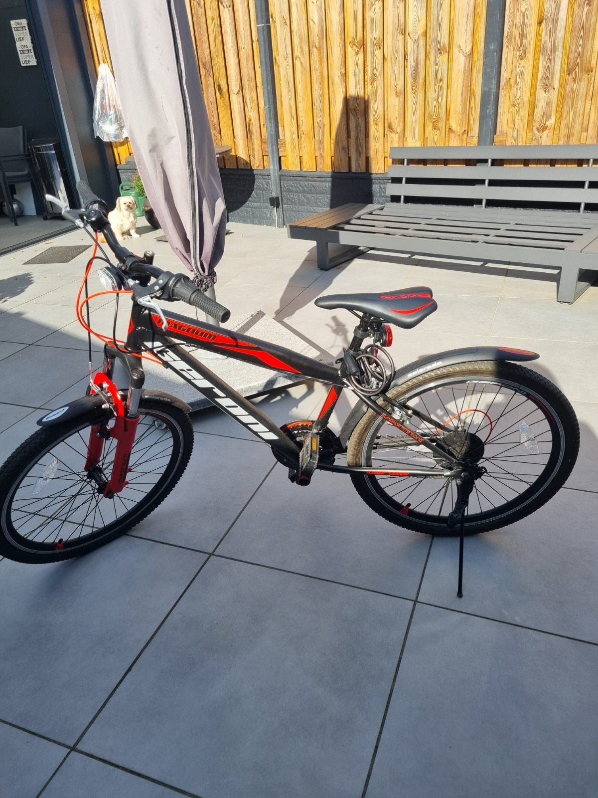 kinder fiets met 21 versnellingen, Gebruikt, Velgrem, Versnellingen, Ophalen
