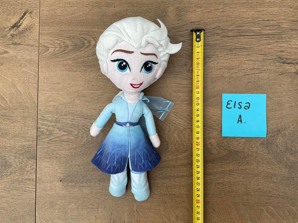 Zgan, niet kapot, Disney Frozen Elsa pluche pop knuffel, Ophalen, Zo goed als nieuw