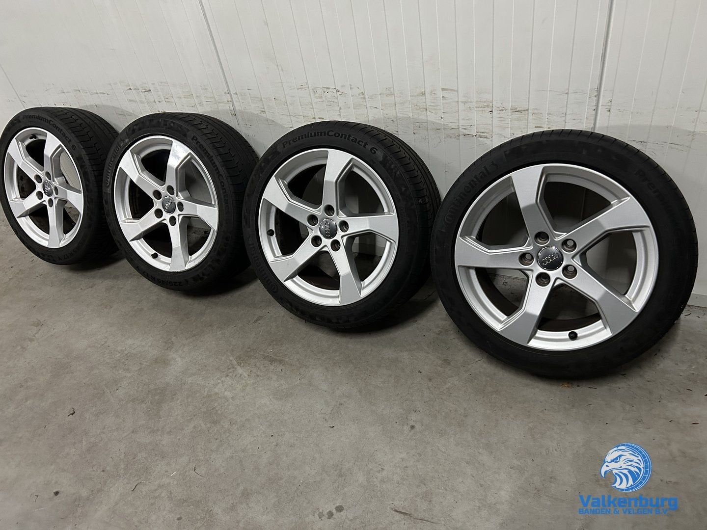 6-7mm! Originele Audi A3 S3 8V 17 inch velgen 5x112 zomerban, Gebruikt, -, -, Banden en Velgen