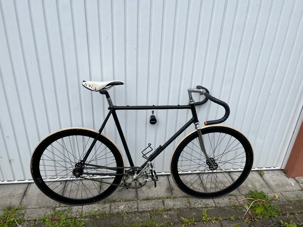 Fixie fiets 59cm, Staal, Velgrem, Zo goed als nieuw, 57 tot 61 cm