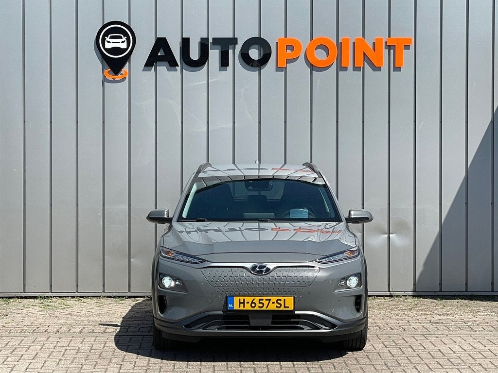 Hyundai Kona EV Premium 64 kWh SOH97%|1E EIG DEALEROND|HEADU, Auto's, Hyundai, Gebruikt, Zwart, Automatische klimaatregeling, 64 kWh