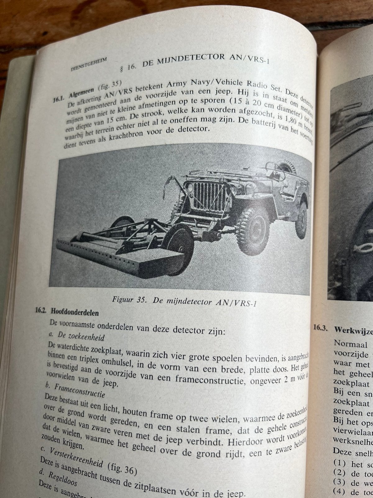 KL Voorschrift WO2 Mijnen opsporen Willys Tank detector, Verzenden, Nederland, Embleem of Badge