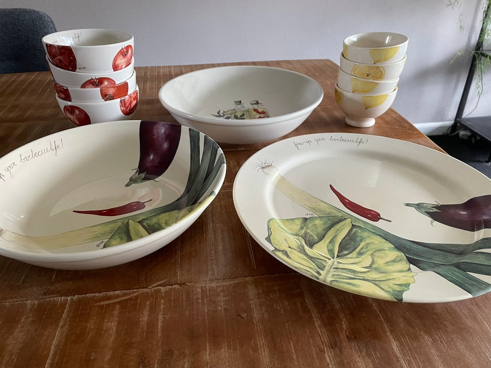 Barbeque servies set Jet ter Steege, serie Cas Spijkers, Ophalen