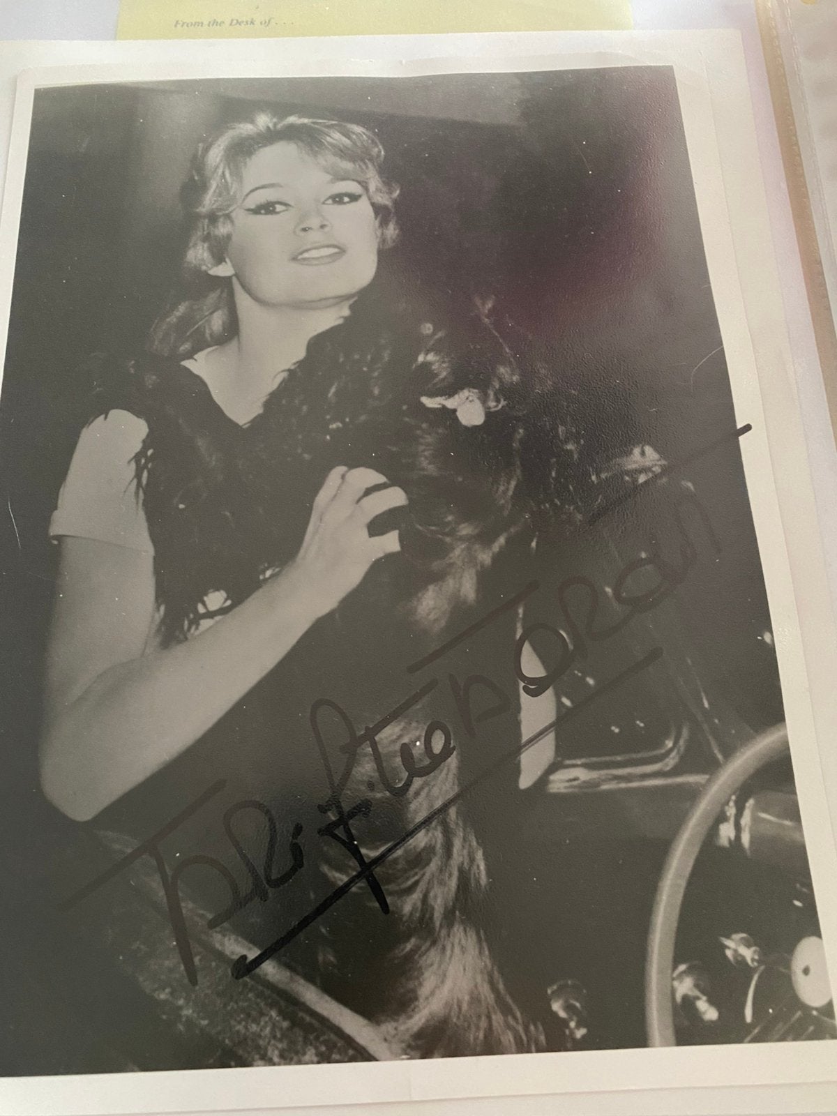 Filmster handtekening bardot, Ophalen of Verzenden, Zo goed als nieuw, Foto of Kaart