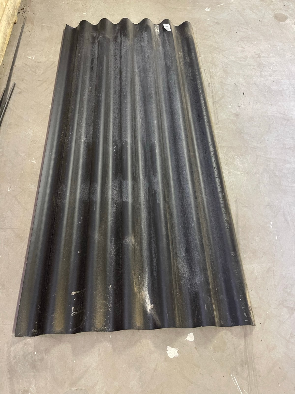 Zwarte golfplaat 245x100 cm, Ophalen, Overige materialen, Zwart, Nieuw