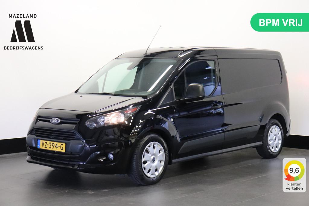 Ford Transit Connect 1.5 TDCI L2 EURO 6 - Airco - Navi - Cru, Gebruikt, 4 cilinders, Zwart, Origineel Nederlands