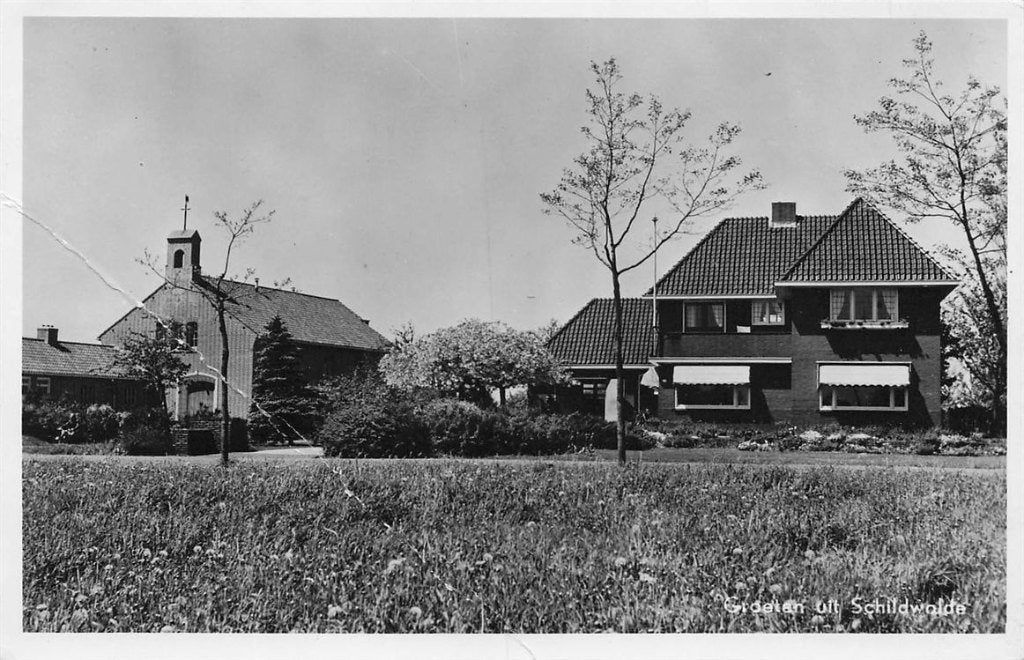 703-379-043 Schildwolde, Verzamelen, Ansichtkaarten | Nederland, Verzenden, Voor 1920, Groningen