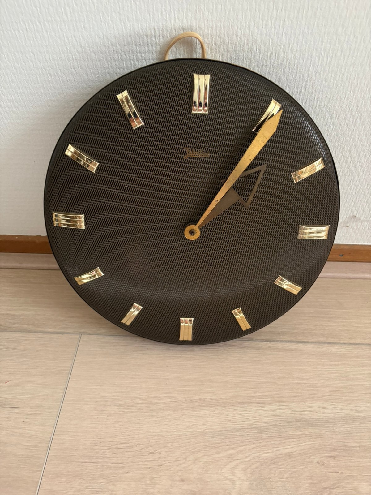 Palmtag vintage - retro klok Duitsland klokkenmaker, Huis en Inrichting, Bruin, Ophalen of Verzenden, Art deco, Overige merken