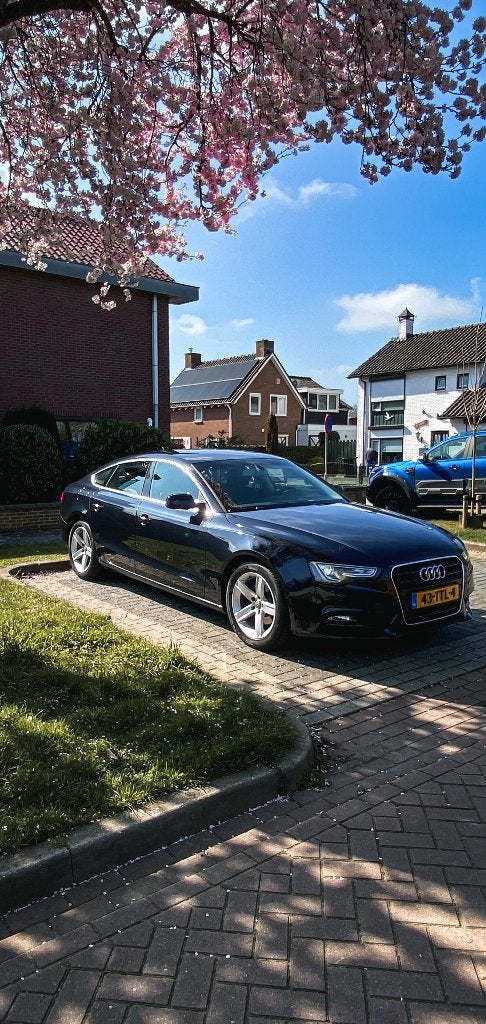 Audi A5 1.8 Tfsi 125KW Sportback 2012 Blauw, Auto's, Audi, Voorwielaandrijving, Euro 5, Zwart, 1465 kg
