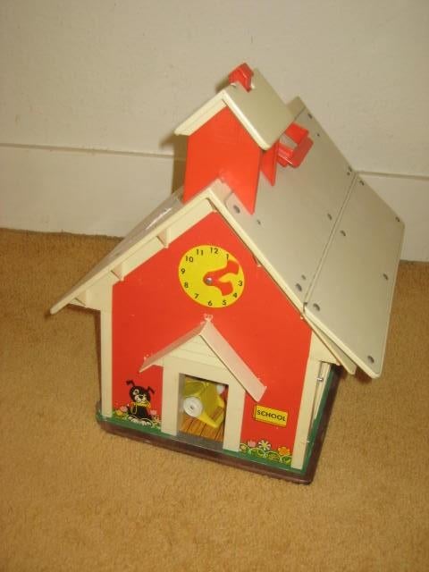 Fisher Price schooltje + veel accessoires Vintage, Kinderen en Baby's, Speelgoed | Fisher-Price, Ophalen of Verzenden, Gebruikt