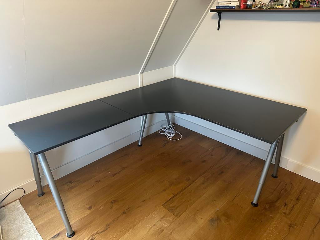 Hoekbureau Zwart - IKEA galant, Ophalen, Zwart, Gebruikt, Spaanplaat of MDF