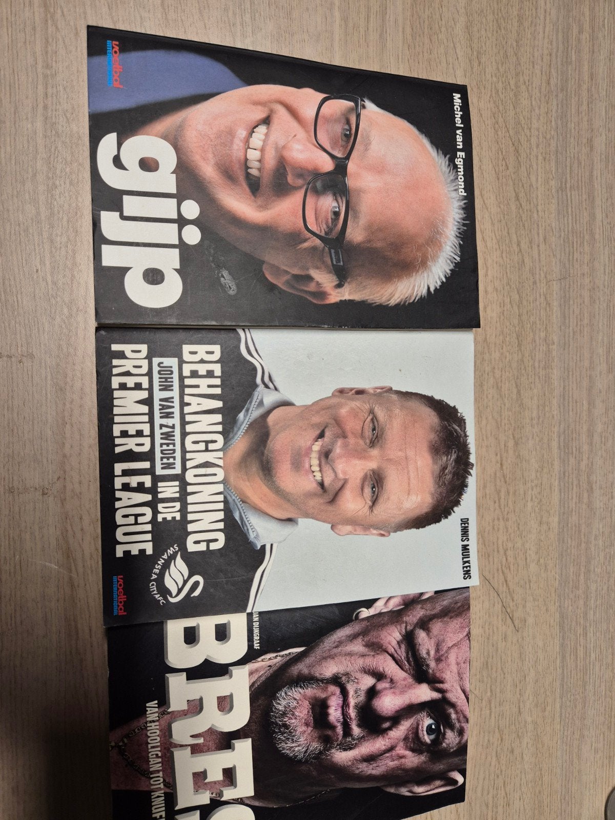 Voetbalboeken: Gijp, Behangkoning, Bres (3 boeken) totaal 20, Ophalen of Verzenden, Zo goed als nieuw, Balsport