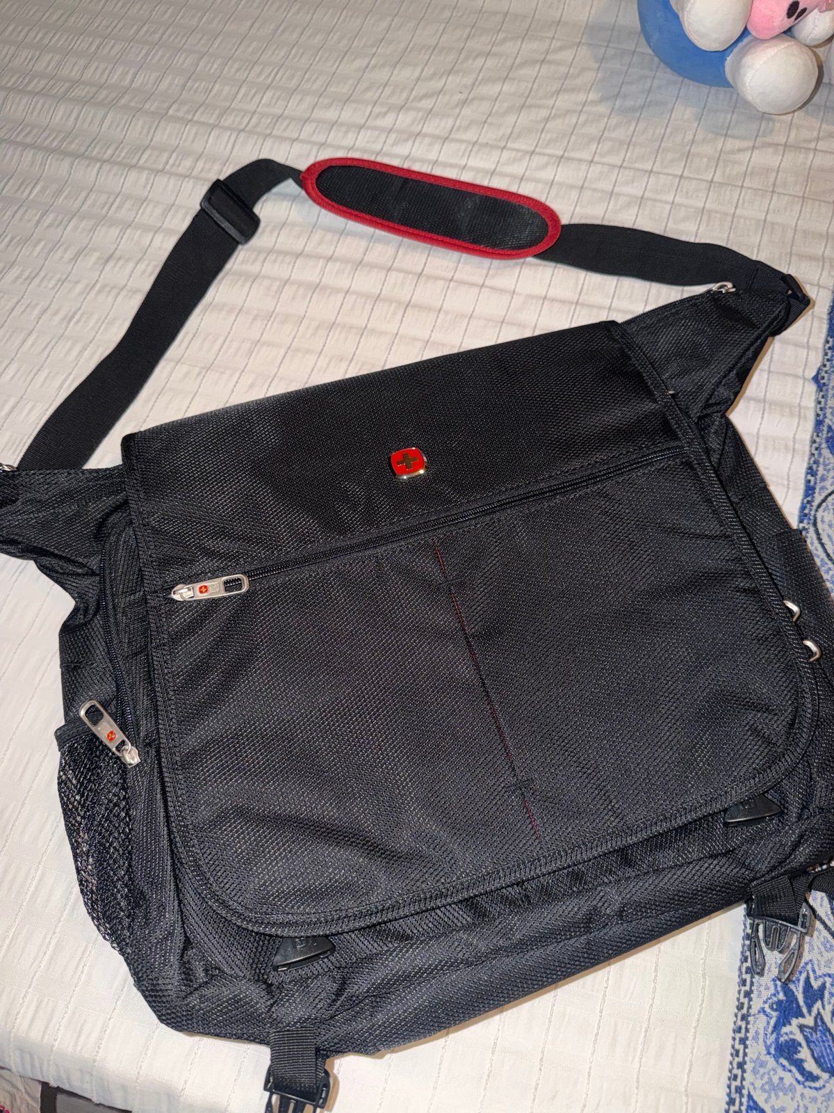 Wenger schoudertas/laptoptas - Zwart, Ophalen of Verzenden, Gebruikt, Zwart, Overige merken
