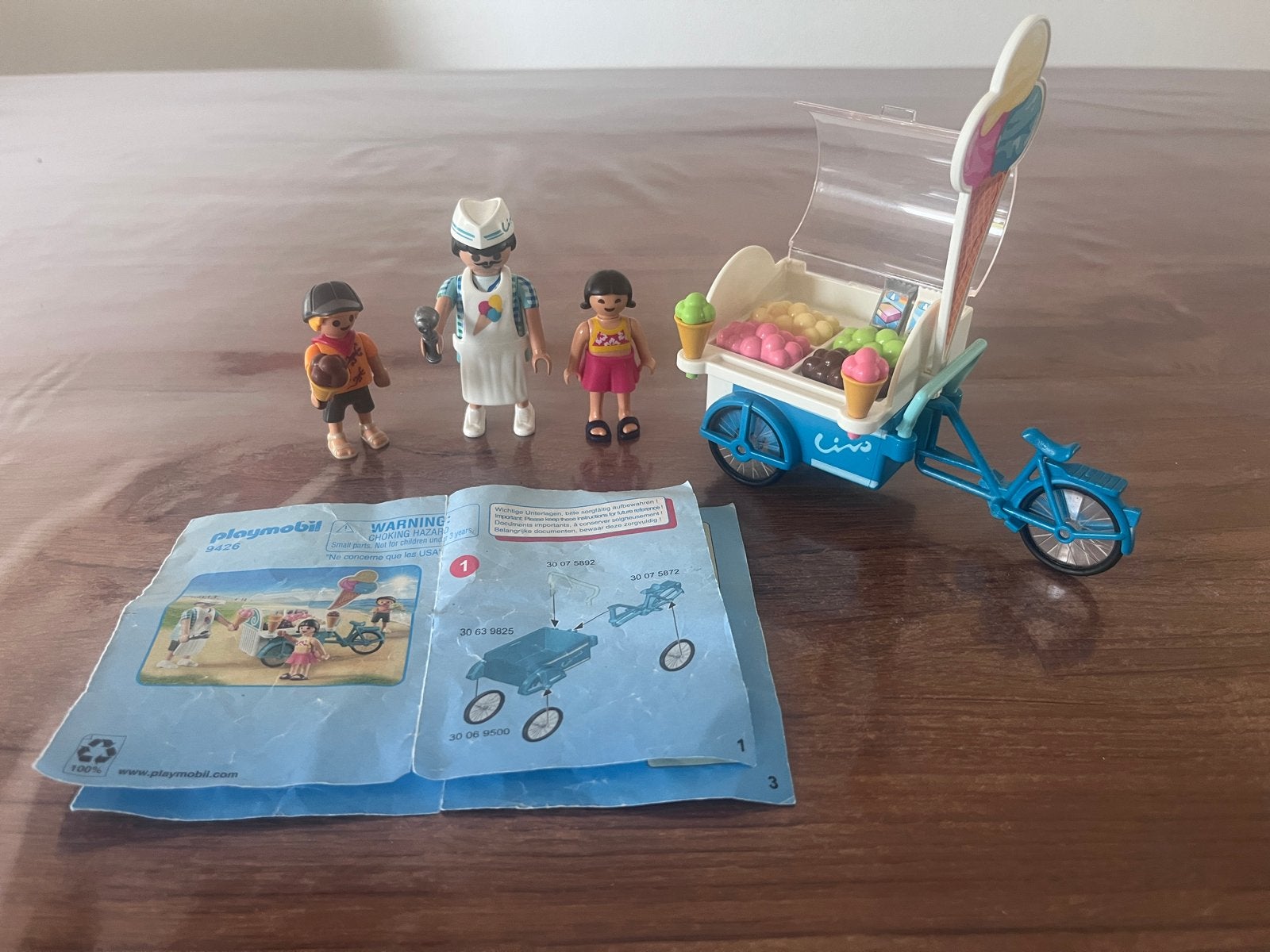 Playmobil IJscokar (9426) met figuren en ijsjes, Kinderen en Baby's, Complete set, Voertuig, Ophalen of Verzenden, Zo goed als nieuw